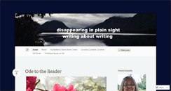 Desktop Screenshot of disappearinginplainsight.com